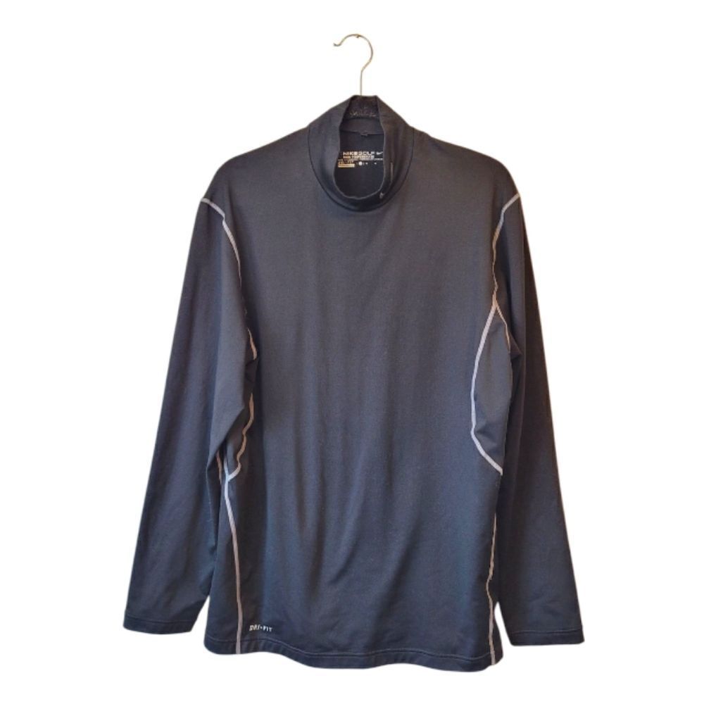 Nike Golf Dri-Fit Tour Performance Black Mock Neck Base Layer Size XL